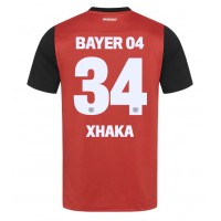 Billiga Bayer Leverkusen Granit Xhaka #34 Hemma fotbollskläder 2024-25 Kortärmad